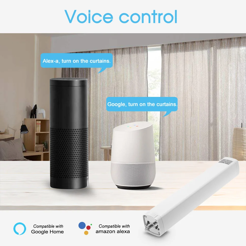 WIFI электрический занавес Мотор Авто моторизованный трек туя приложение