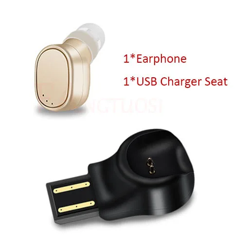 FANGTUOSI X12 Bluetooth гарнитура мини беспроводные наушники Портативная USB Магнитная Зарядка гарнитура спортивные наушники для iPhone 8 - Цвет: Золотой