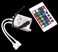 1000pcs wholesales 24 keys ir rgb remote controller for led module and led strip lights 72w output fedex free shipping