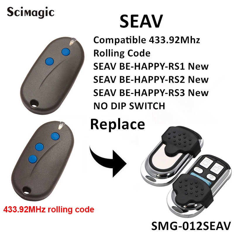 SEAV BE HAPPY RS1 новый пульт дистанционного управления 433 92 МГц с непрерывно