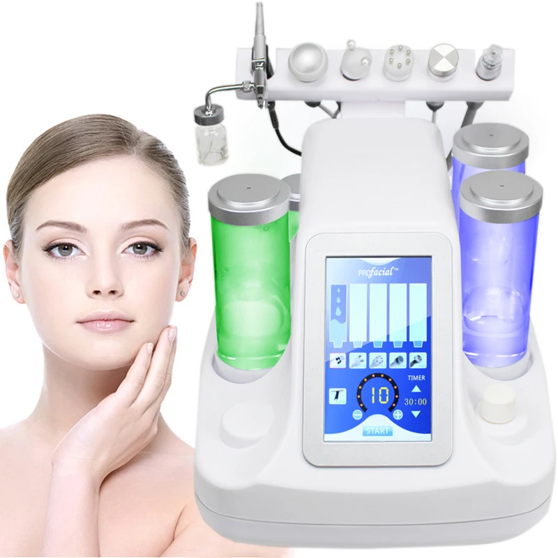 Портативный 6в1 Hydrafacial машина для зачистки водой гидро Микродермабразия