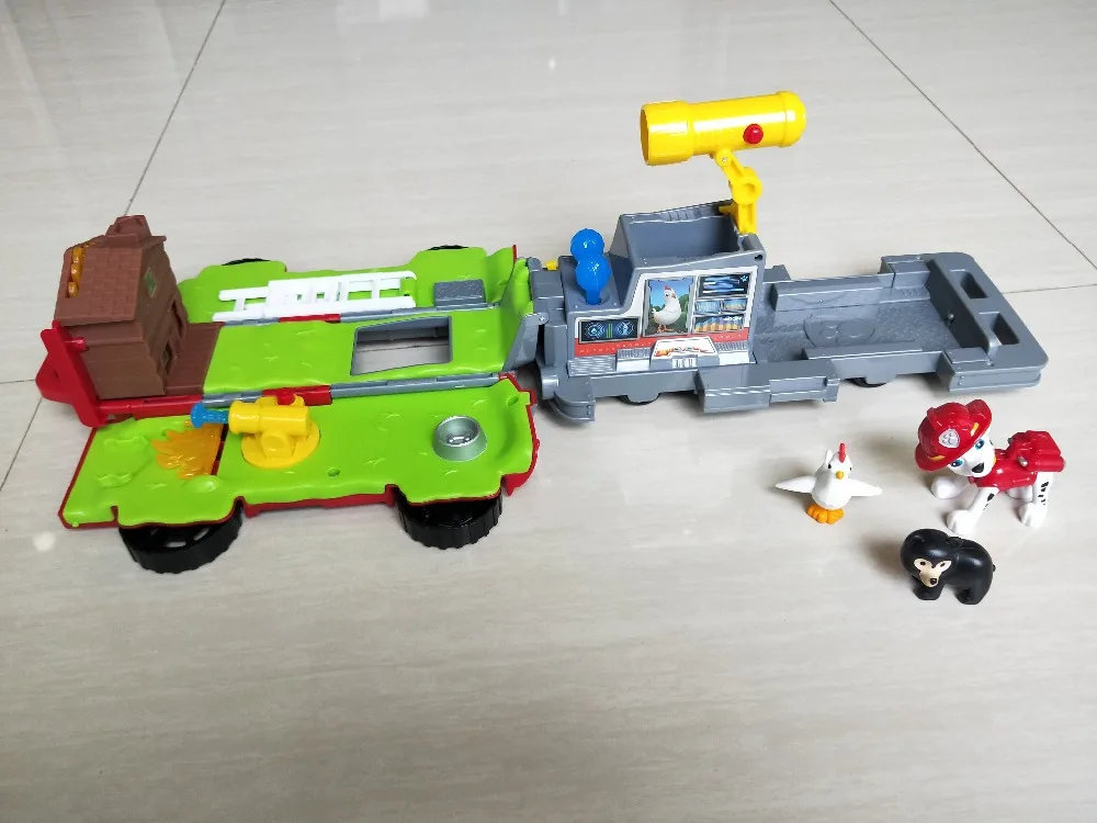 Горячая Подлинная Paw Patrol chase marshall's ride n rescue/Автомобильная фигурка оригинальная коробка