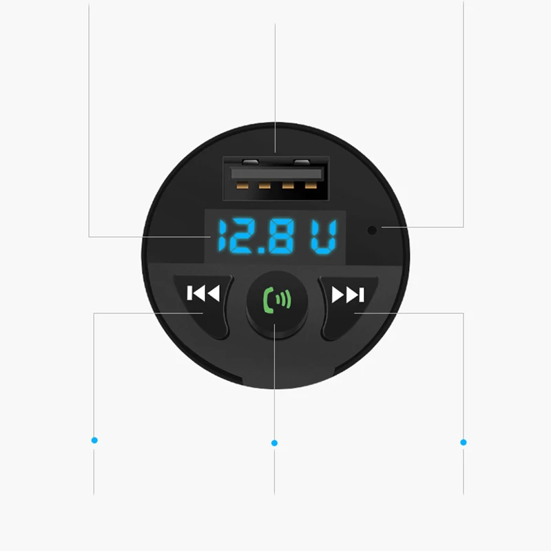 Thbelieve автомобильное зарядное устройство 5V 2 1 A Bluetooth автомобильные зарядные