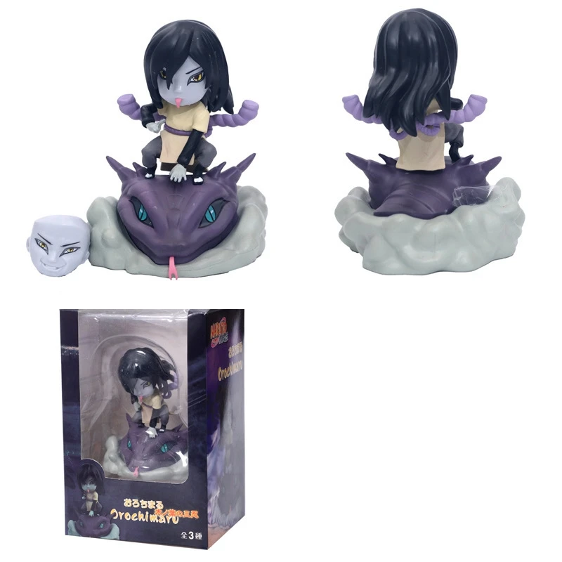 Новинка Аниме Наруто ПВХ фигурка Q версия Jiraiya Gama Sennin Orochimaru Tsunade для детей модель