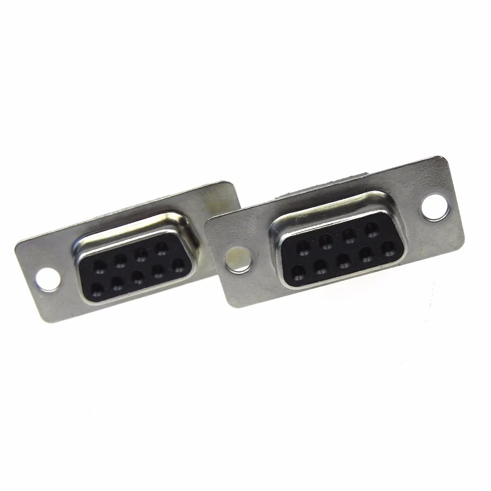1 шт./лот DB9 Серийный VGA 9 контактный гнездовой 2 рядный клеммный кабель обжимной