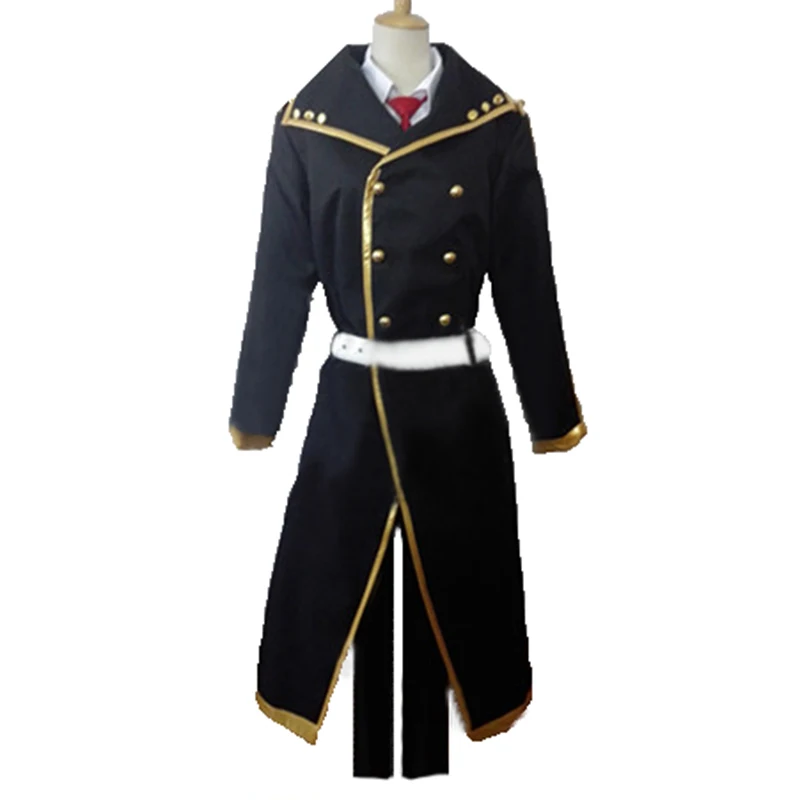 Anime Akashic Records of Bastard Magic Instructor Cosplay Glenn Radars Costume top+coat+pant+belt Custom Made 11