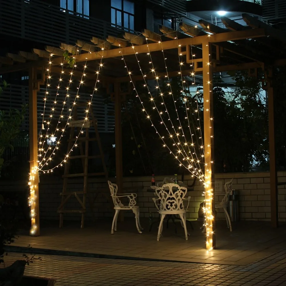 3M x 300 LED Linkable дизайн сказочные Занавески свет идеально подходит для дома сада