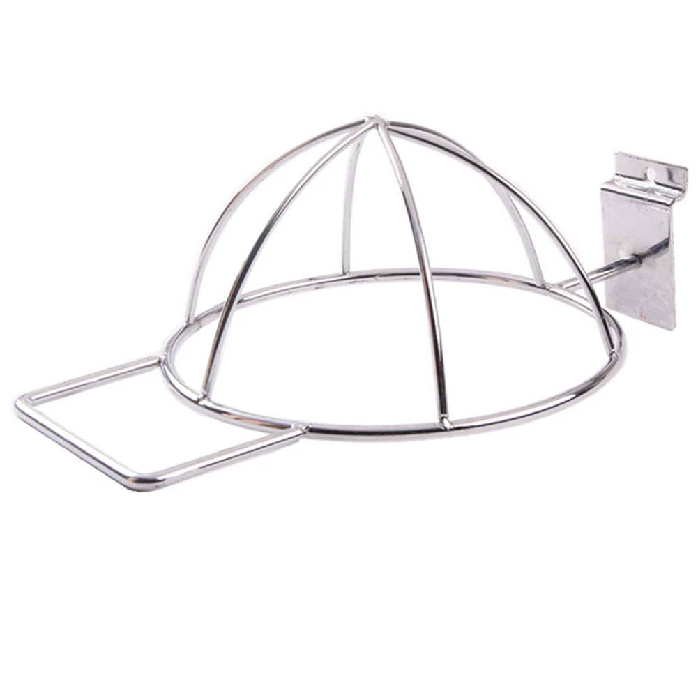Storage Rack Smooth Practical Hat Holder Chrome Plated Home Easy Install Iron Structure Sturdy Display Wall Mount Shop Durable | Дом и сад