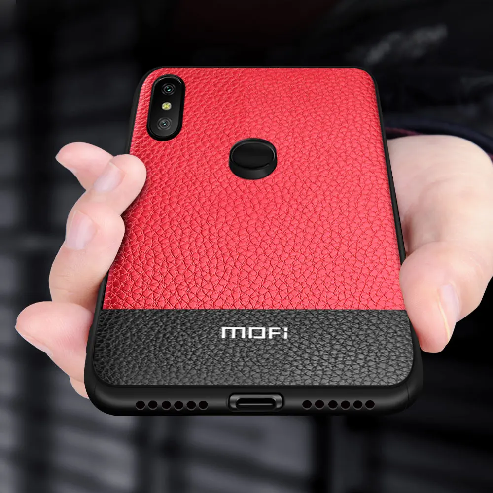 Чехол для Xiaomi Redmi Note 6 Pro чехол MOFi оригинал силикон ударопрочный искусственная