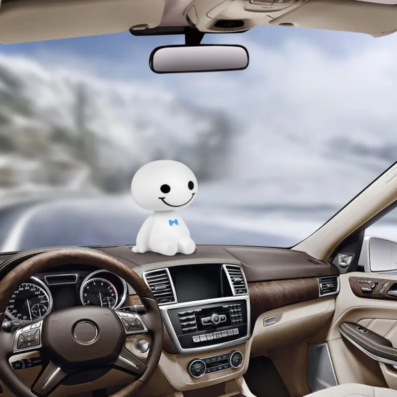 Мультфильм Пластиковый робот Baymax качающаяся голова фигурка автомобиля украшения авто интерьера большие куклы героев, игрушки орнамент аксессуары
