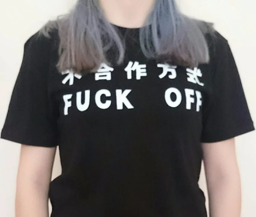 Футболки для девочек в стиле панк студентов Harajuku женская черная футболка с