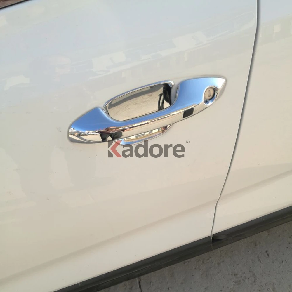 Для Kia Rio 4 X-line ABS Хромированная карбоновая дверная ручка, накладка, украшение автомобиля, внешние аксессуары