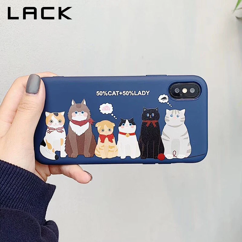 Отсутствие Cat Чехол для iPhone XS Max чехол X XR 6 S 7 8 Plus задняя крышка милый мультфильм