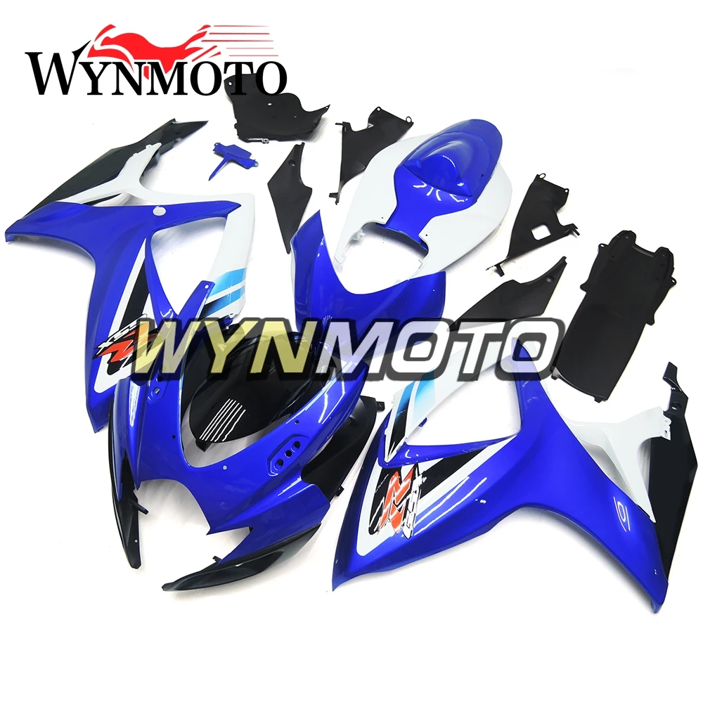 

Complete Fairings Kit For GSXR600 750 06-07 2006 2007 K6 Injection ABS Plastics Fairings Bodywork Cowlings New White Blue Frames