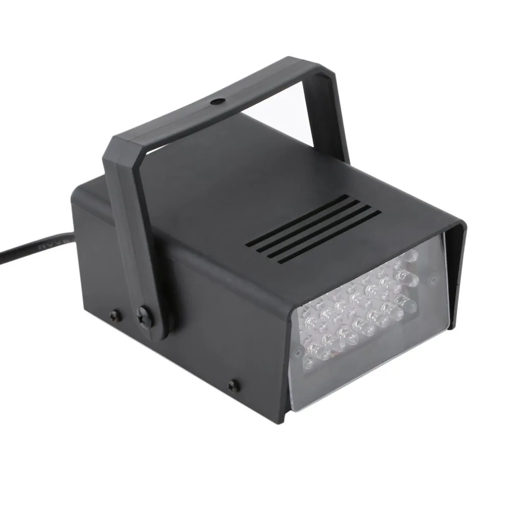 Мини 24 светодиодный стробоскоп дискотека диджейская вспышка Клубная