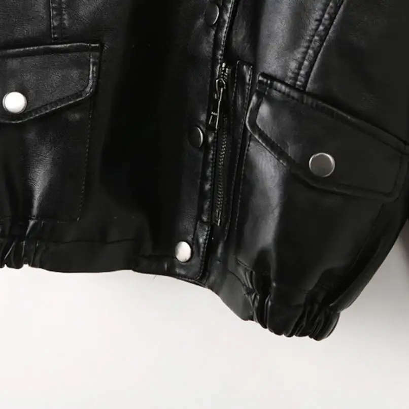 

2019 Autumn Winter PU leather jackets baby boy coat single-breasted long sleeve outwear modis locomotive leather jackets Y1492