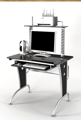 Компьютерный стол... Стол из закаленного стекла. | Мебель