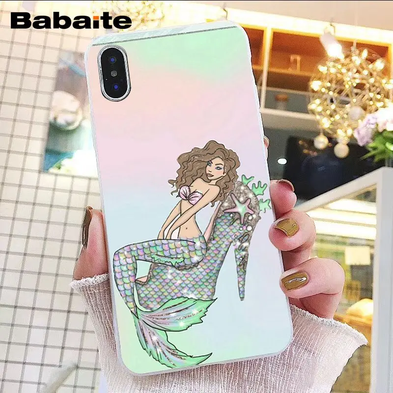 A8 Babaite модная Русалка хвост Bling масштаб чехол для телефона iphone 11 Pro 11Pro Max 8 7 6S Plus 5 5S SE XR X XS MAX 10 Coque - Цвет: A8