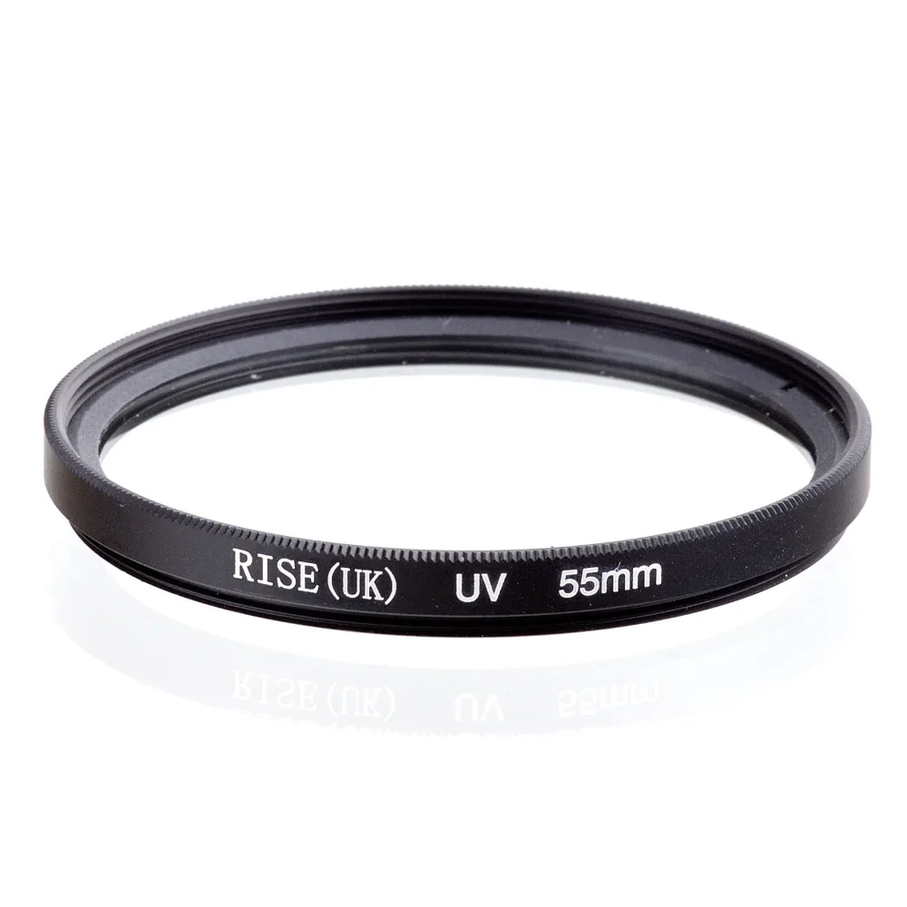 RISE(UK) 55 mm UV Filter Lens Protector for Canon Nikon Sony Olympus Camera