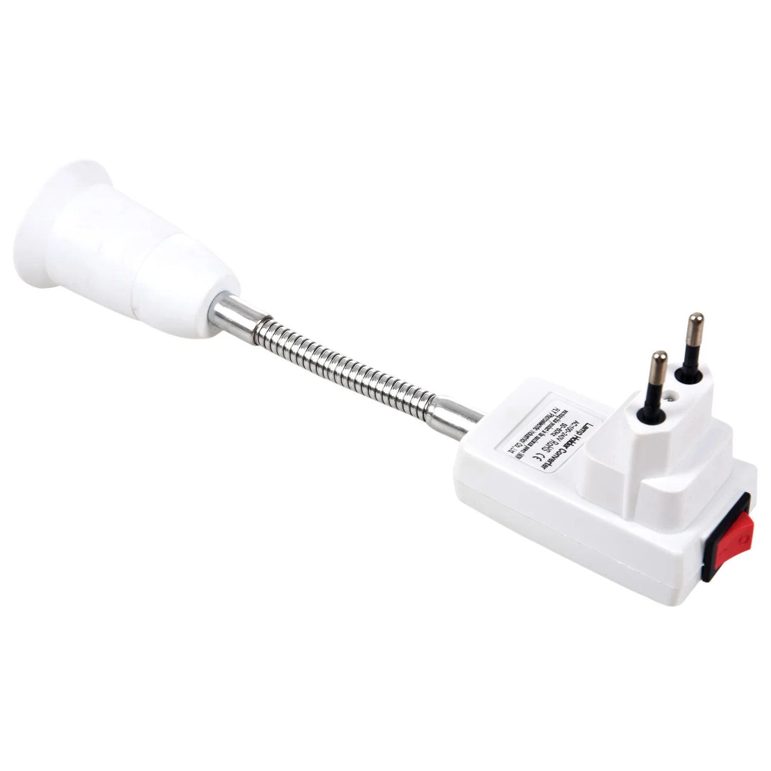 SHGO-E27 to EU Plug Adapter Converter LED Bulb Base Lamp Socket Switch | Освещение