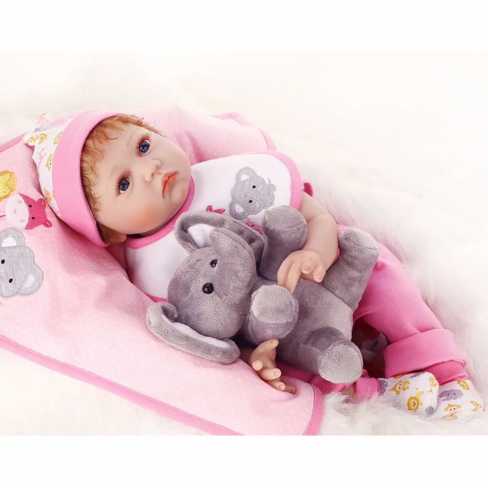 NPK Bebes Reborn Dolls de Silicone боди для девочек 55 см Кукла Игрушки кукла Bebe новорожденных