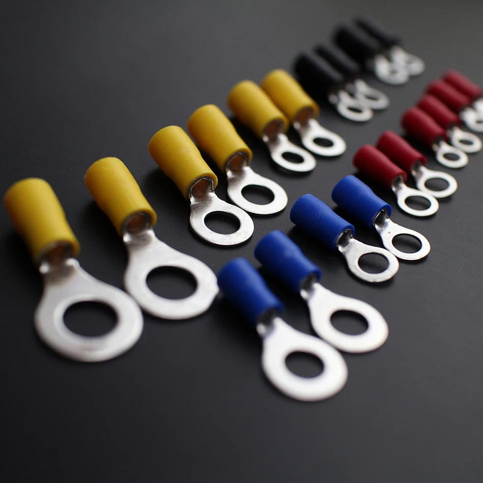 Обжимные кольца для вилки 102 шт. медные изолированные концевые наконечники