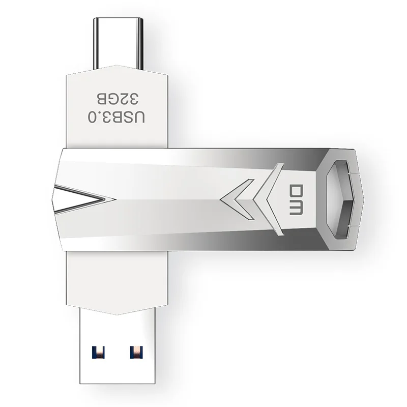 DM PD098 USB флеш накопитель 32 Гб OTG металлический 3 0 ручка usb флэш Тип c