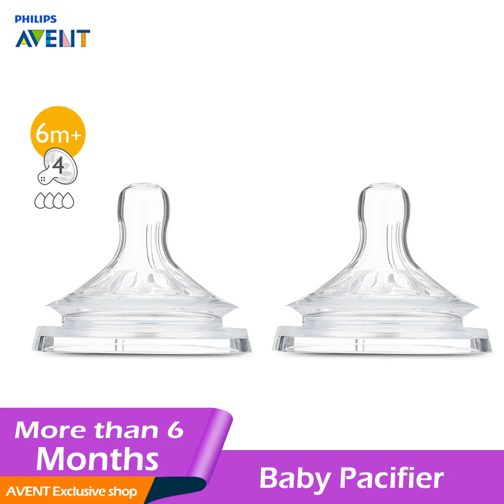 Philips Avent 2 шт. 4 отверстия BPA бесплатно природных быстро соски flow - Цена: 708,43 руб.