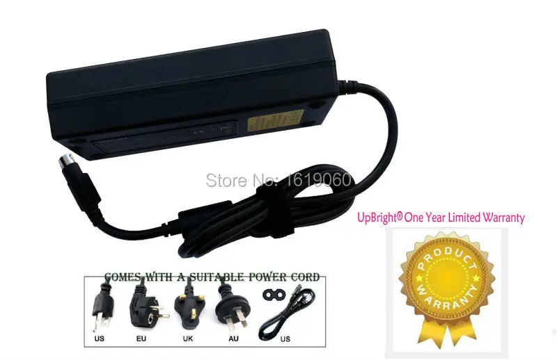 UpBright Новый 4 контактный AC / DC адаптер для ViewSonic VP2330WB VS10813 23 &quotШирокоэкранный ЖК
