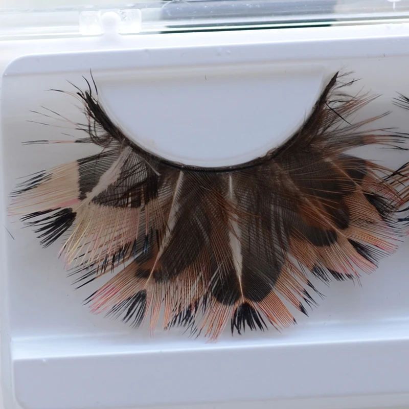 5 пар чистые Накладные ресницы ручной работы Преувеличение перо косметические