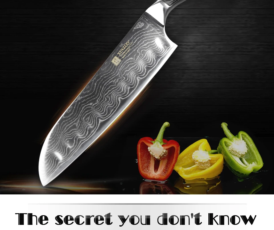XINZUO 7 дюймов нож Santoku японский VG10 73 слоев дамасский супер стальной кухонный нож острые японские ножи повара Pakkawood ручка