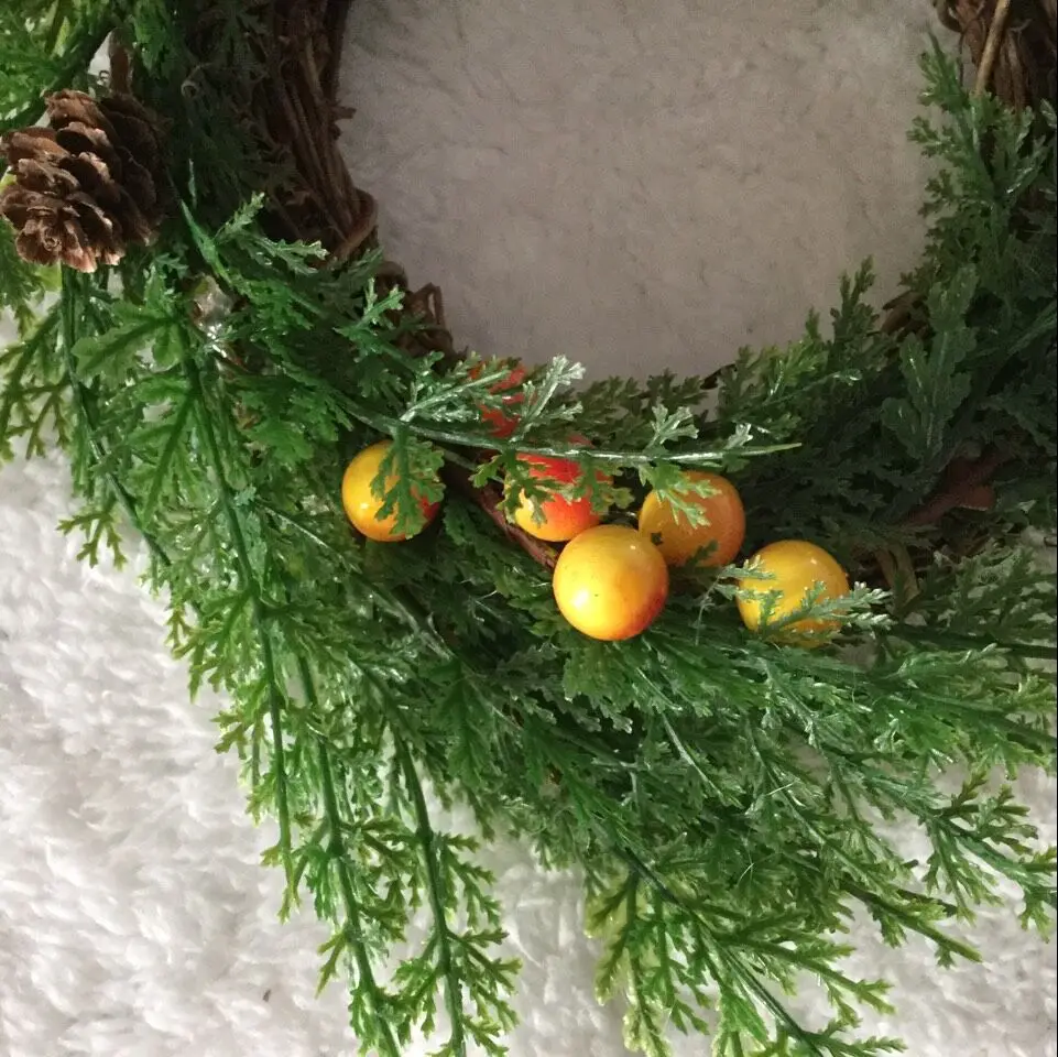 1 шт. в американском стиле 25 см сосновые и кипарисовые ветви натуральный