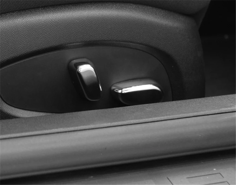 

For Chevrolet Camaro 2017-2020 Car Seat Adjustment Button Cover Decoration Trim Chrome Silver Blue Red ABS Car Accessories
