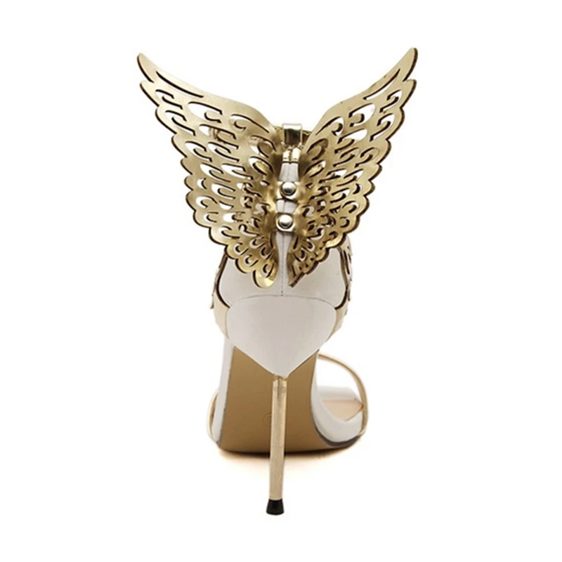 Новая обувь Женские сандалии Летние туфли-лодочки на высоком металлическом