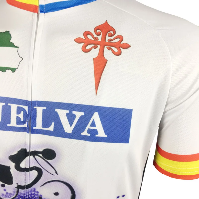 2017 armteeh Испания Уэльва Компостела Майки спортивные мужские велосипед Костюмы