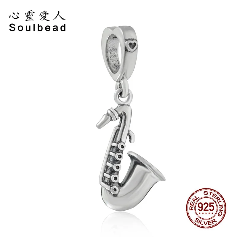 Бусины Soulbead подвески серебряные подходят для браслета Pandora любителей музыки
