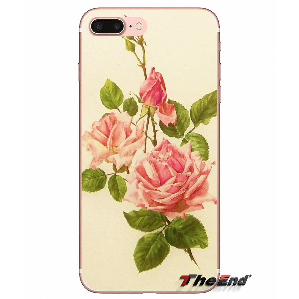 Для Huawei G7 G8 Ascend P7 P8 P9 Lite Honor 4C 5X 5C 6X Mate 7 8 9 Y3 Y5 Y6 II Pro розовый цветочный принт TPU