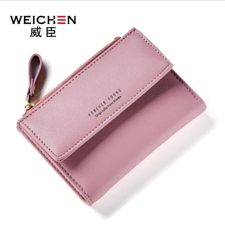 2017 New Female Card Holder Solid Women PU Buckle Wallet Simple Fashion Multi-card Bit Two Fold Standard Wallets Coin Purse | Багаж и