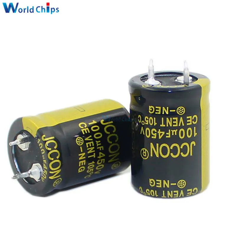 Алюминиевый электролитический конденсатор 450V 100 UF 22X33mm Высокочастотный