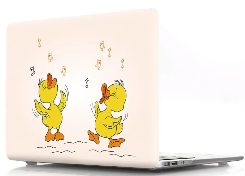 Чехол-накладка с принтом желтой утки чехол для ноутбука Apple Mac MacBook Air Pro retina 11 12 13 15