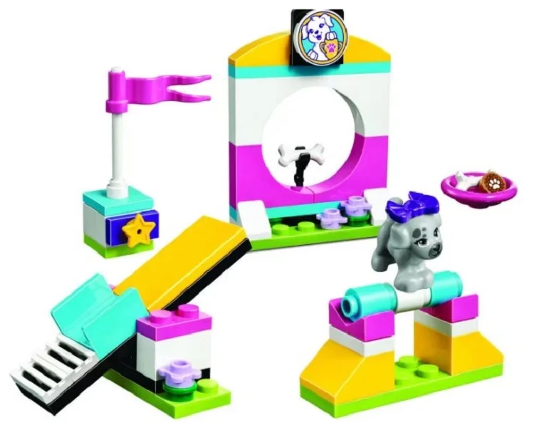 Бела 10599 Друзья серии щенок детская площадка качалка доска Paradise Building Block кирпичи
