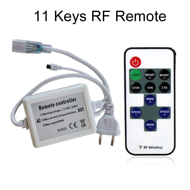 Светодиодный контроллер 220 В перем. Тока RGB 24/44 клавиши ИК RF сенсорный