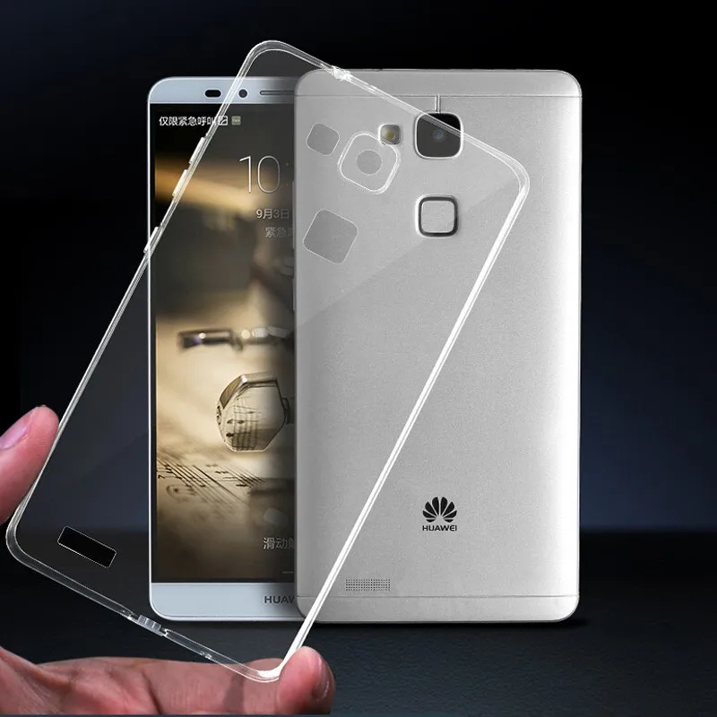 Для Huawei P8 P9 P10 Plus Lite Mate 7 8 9 Pro Чехол тонкий прозрачный мягкий чехол TPU силиконовый