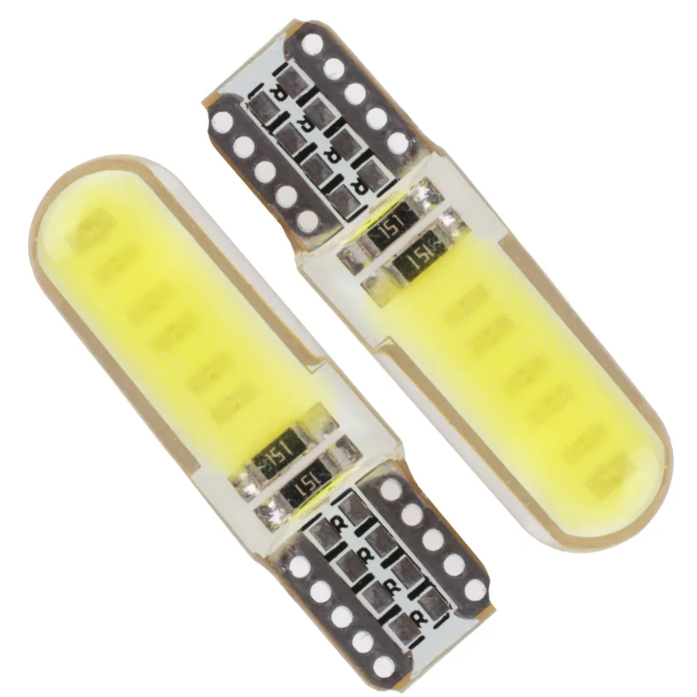 1 шт. t10 w5w Светодиодная лампа canbus 12v 5w Супер белый интерьер led cob светильник для