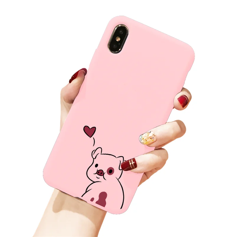 Цветной чехол для телефона для iPhone 11 Pro XS Max XR X 8 7 6 6S Plus 5 5S SE роскошный мягкий ТПУ задняя крышка красный чехол для iPhone X чехол - Цвет: Kfe3-hyzhu