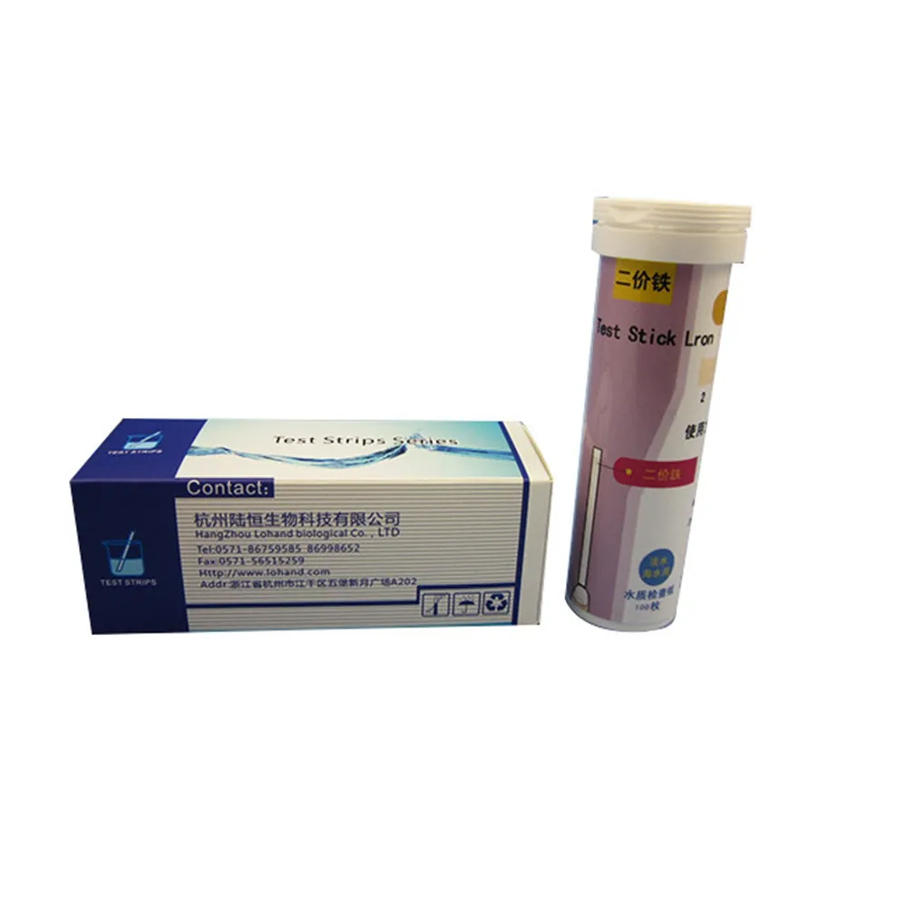 Двухвалентная железная ионная тестовая полоса 2 500 черных ионов|Измерители pH| |