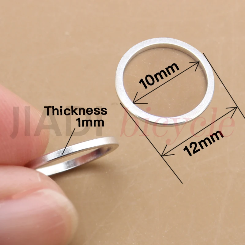 MUQZI 20PCS Bike Chain Wheel Screws Washer Gasket 1mm Thick Cycling Double Change Single Crankset Screws Bolt Washer Ring part
