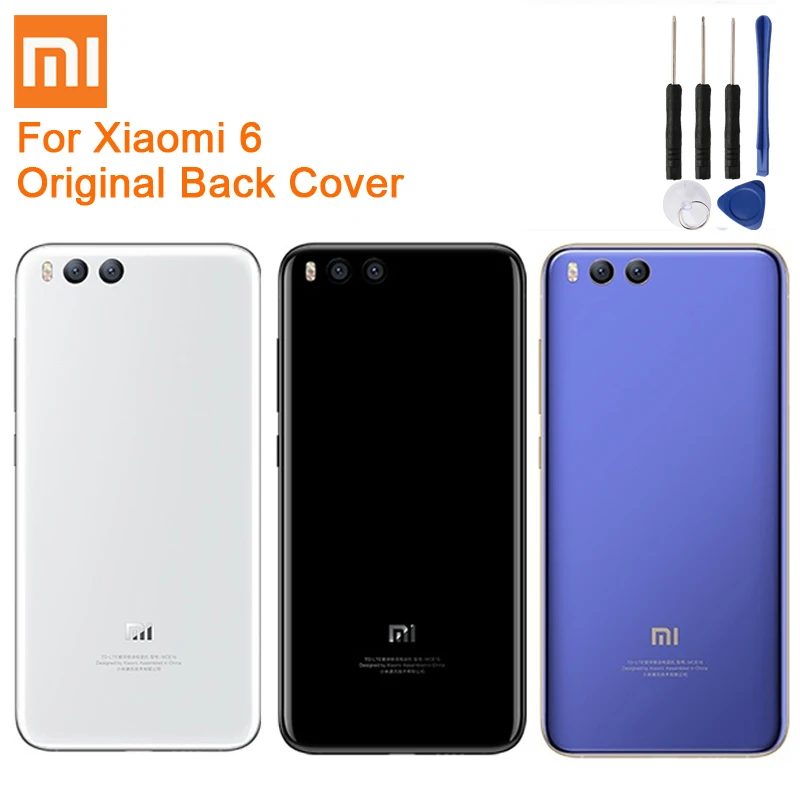 Оригинальный чехол накладка для XIAOMI Mi 6 Mi6 M6 задняя крышка телефона запасной