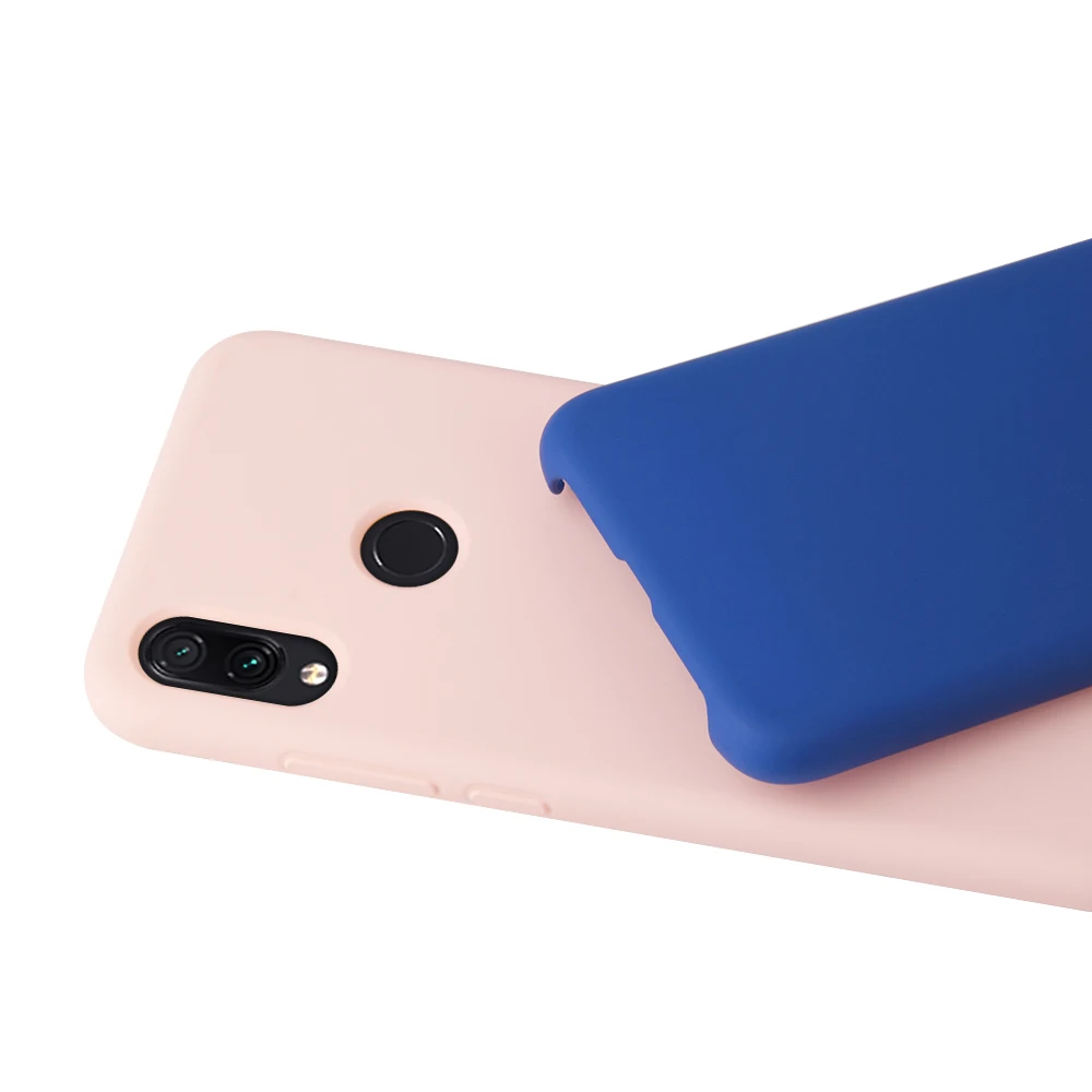 Мягкий силиконовый защитный чехол для Xiaomi redmi note 7 модный однотонный накладка Redmi
