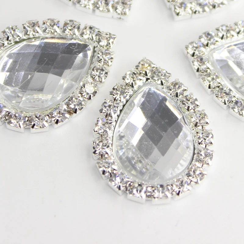 10 шт. металлические акриловые пуговицы для волос 13 х18 мм|diamond buttons|button diybuttons accessories